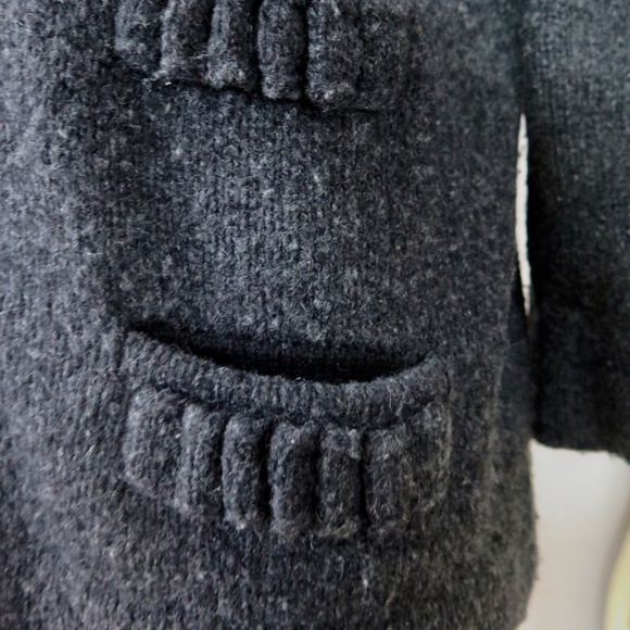J.Crew Thick Cashmere Cardigan Jacket Heather Grey Sweater - Picture 4 of 9